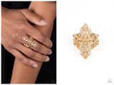 Curled Crown - Gold Ring