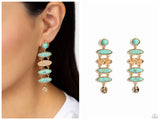 Rustic Reverie - Blue Post Earring