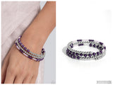 Just SASSING Through - Purple Bracelet