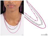 Mardi Gras Mayhem - Pink Necklace