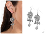 Dreamcatcher Delight - White Earring