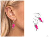 Lightning Limit - Pink Hoop Earring