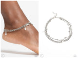 Surf City - White Anklet