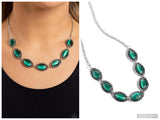 Framed in France - Green Necklace