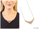 Dramatic Diadem - Gold Necklace