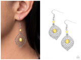Perky Perennial - Yellow Earring