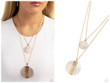Striped Style - White Necklace