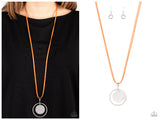 Rural Reflection - Orange Necklace