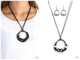 Tectonic Treasure - Black Necklace