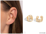 Linear Leader - Gold Ear Cuff