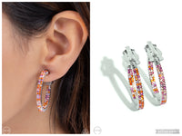 Outstanding Ombré - Orange Clip-on Earring