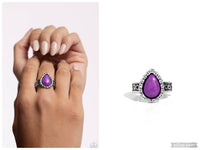 Scalloped Showcase - Purple Ring