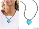 Picturesque Pairing - Blue Necklace