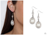 Elite Elegance - White Earring