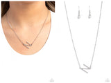 INITIALLY Yours - N - White Necklace