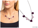 Strike a ROSE - Purple Necklace