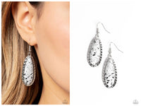 TEARDROP-Dead Dynasty - White Earring