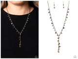 Chiseled Catwalk - Brass Necklace