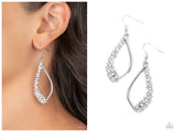 Sparkly Side Effects - White Earring