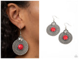Terra Throwdown - Red Earring
