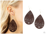 Sunny Incantations - Brown Earring