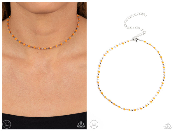 Neon Lights - Orange Choker