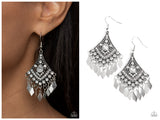 Indie Iridescence - White Earring