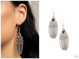 Pressed for CHIME - Purple Earring
