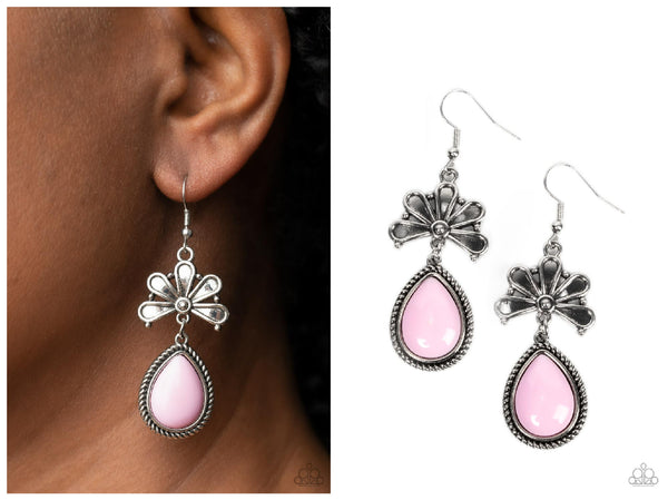 Brightly Blooming - Pink Earring