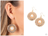 Vintage Vortex - Gold Earring