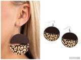 Jungle Catwalk - Brown Earring