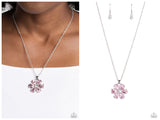 Fancy Flower Girl - Pink Necklace