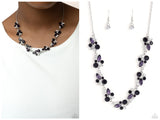 Swimming in Sparkles - Purple Necklace