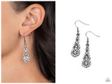 GLITZY on All Counts - Black Earring