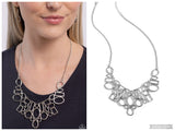 Geometric Grit - Silver Necklace
