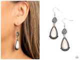 Montana Mountains - White Earring
