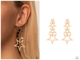 Superstar Crescendo - Gold Post Earring