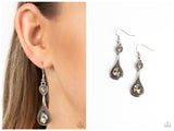 Dazzling Droplets - Brown Earring