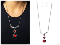 Alluring Andante - Red Necklace