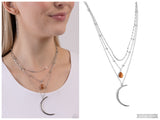 Lunar Landslide - Brown Necklace