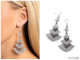 Eastern Expression - White Earring