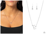 INITIALLY Yours - E - White Necklace