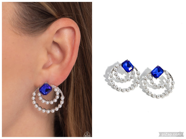 Double Standard - Blue Post Earring