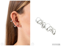 Mobile Maven - Silver Cuff Earring