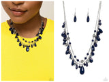 Flirty Flood - Blue Necklace