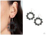 Floral Halos - Blue Earring