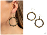 Gritty Glow - Brass Earring