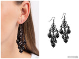 Regal Renovation - Black Earring