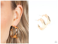 Cutting Edge Couture - Gold Hoop Earring