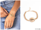 Hope and Faith - Gold Bracelet